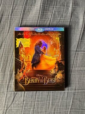 Disney Beauty and the Beast Collector Movie Cover - Yellow & Gold Artwork